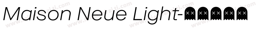 Maison Neue Light字体转换